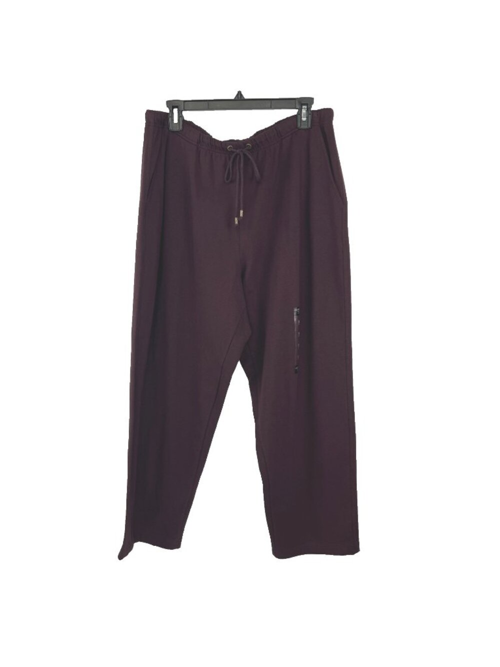 Liz Claiborne Size 2XP Pants Soft Pull On Eggplant Purple Elastic Waist Stretch